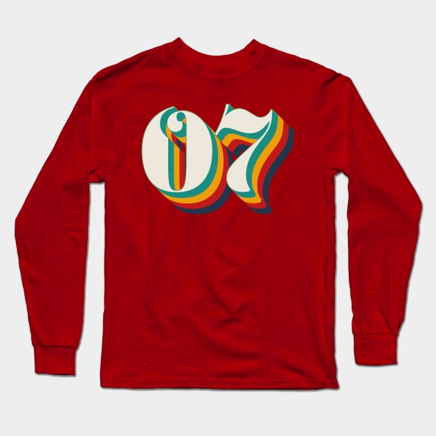 Number 7 Long Sleeve T-Shirt by n23tees